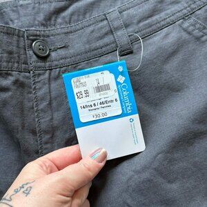 Columbia Gray Shorts 14 Short Gorpcore Hiking Utility Clean Girl Outdoors 3081